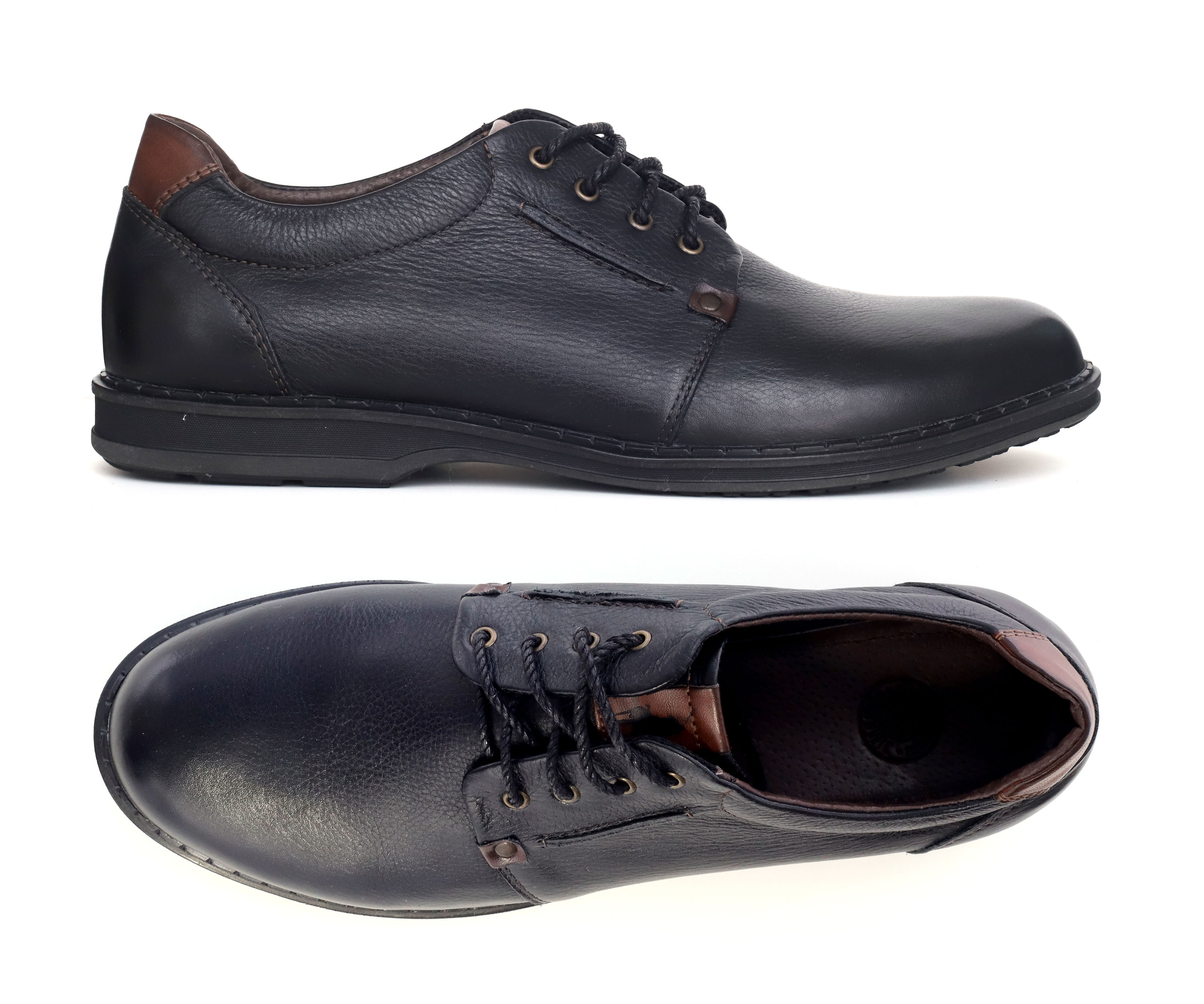 (1167) - Мужские кожаные туфли большого размера