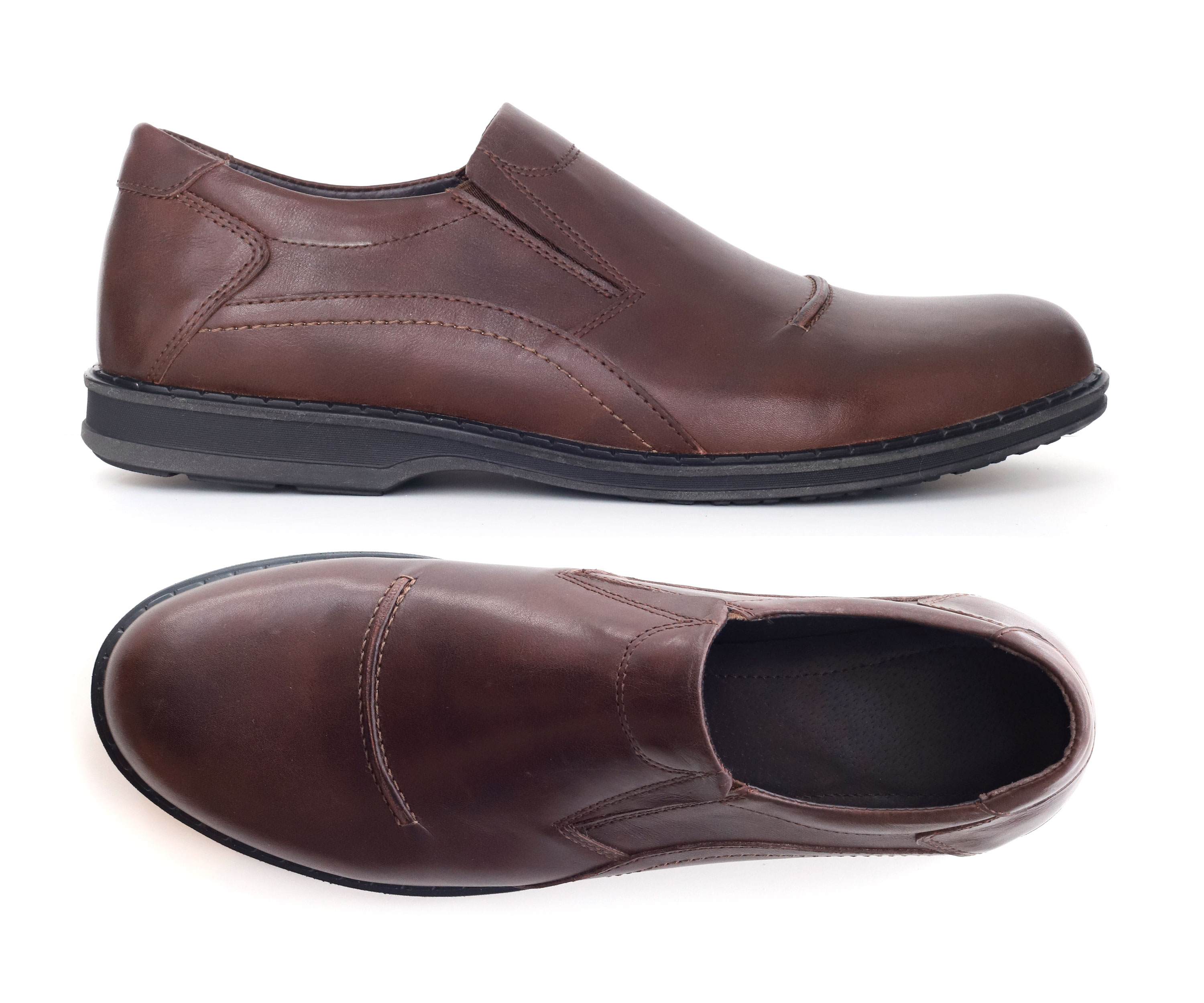 (1174) - Туфли кожаные мужские классические (большие размеры)